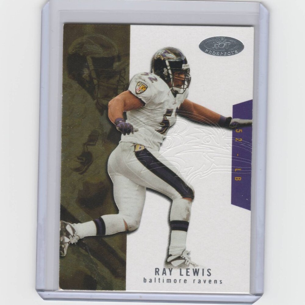 Ray Lewis NFL Hot Prospects Card Baltimore Ravens HOF Linebacker Excellent Card!